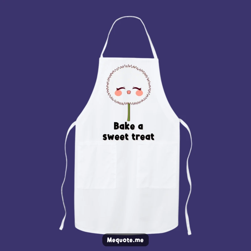 Funny Dandelion Puff Kisses Apron: Cook with Whimsical Charm