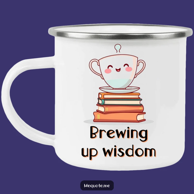 Funny Teacup Books Camping Mug: Campfire Reads