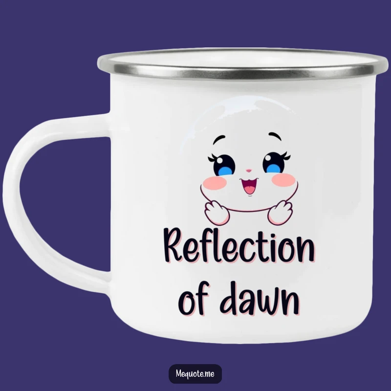 Funny Mirror Joy Camping Mug: Reflect on Adventures with this Hilarious Outdoor Mug