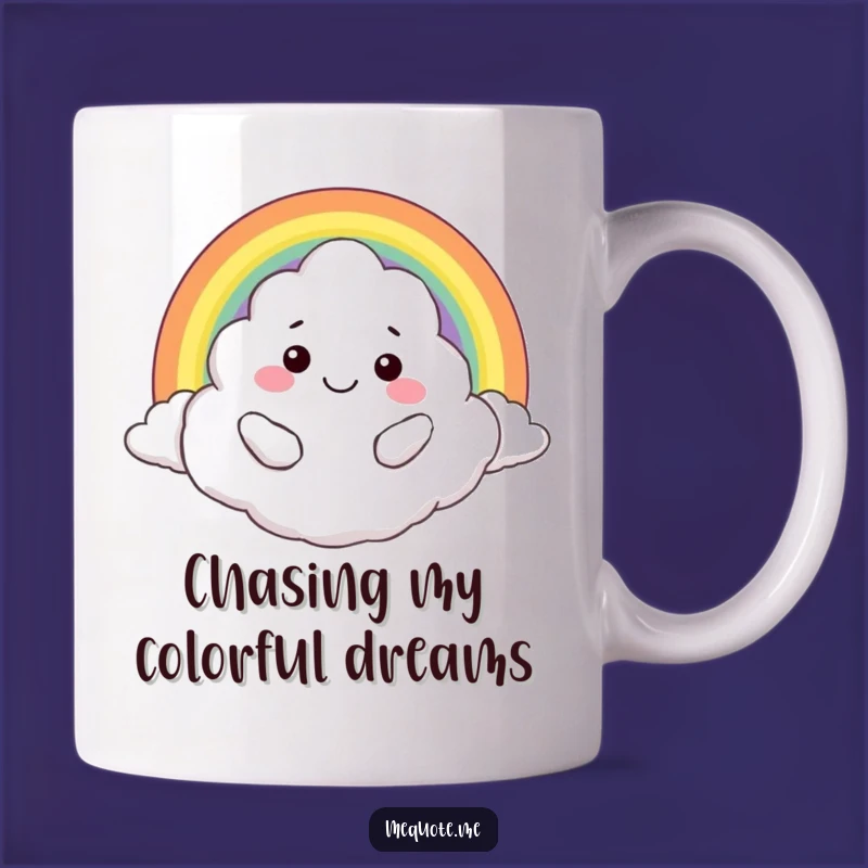Funny Hugging Cloud & Rainbow Mug: A Cheerful Gift Idea