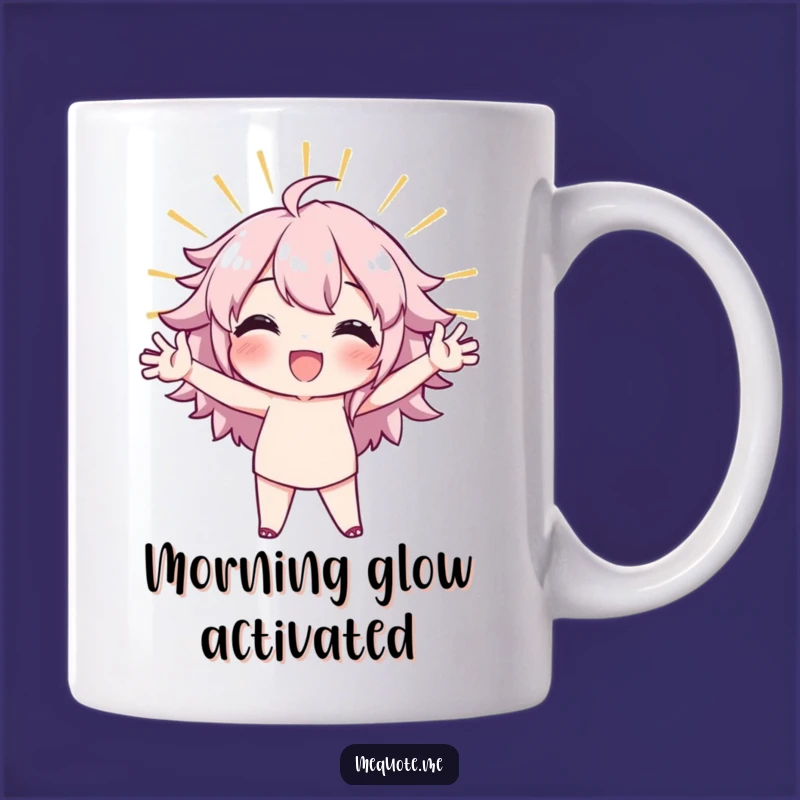 Funny Confident Stance Mug: Radiant Character Power, Perfect Funny Gift