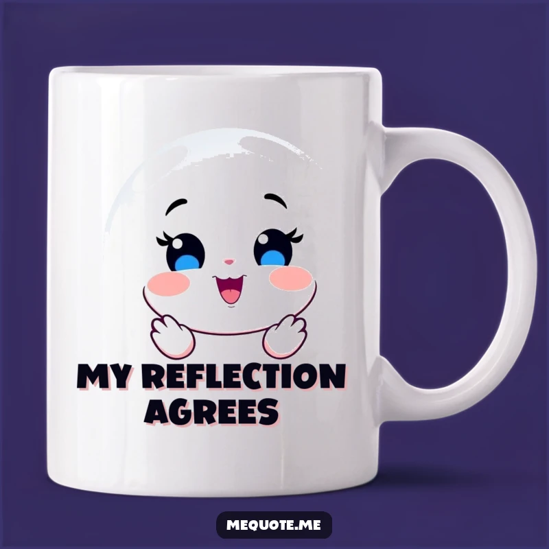 Funny Mirror Joy Mug: A Reflective Gift of Happiness for Your Morning Brew