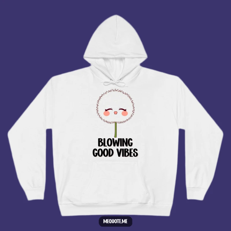 Cozy Funny Dandelion Puff Kisses Hoodie: Whimsical Warmth & Comfort