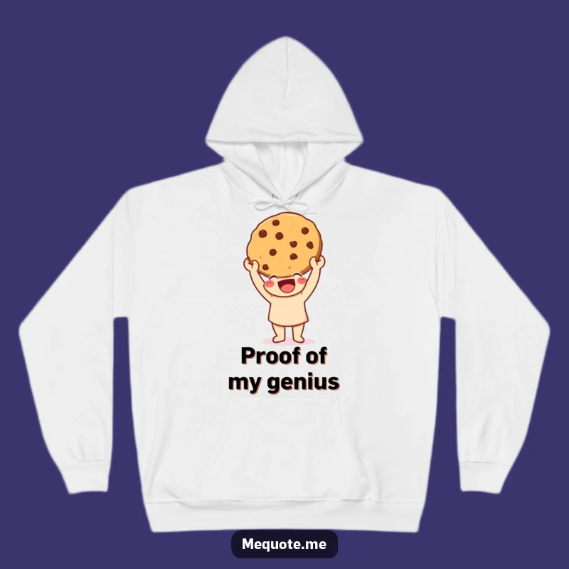 Funny Baker's Triumph Hoodie: Happy Character Cookie Victory, Cozy & Funny