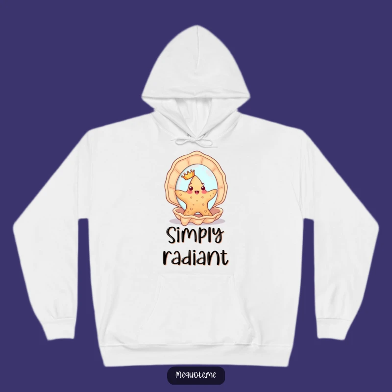 Funny Starfish Vanity Hoodie: Cozy Regal Character, Perfect Humorous Gift for Beach Lovers