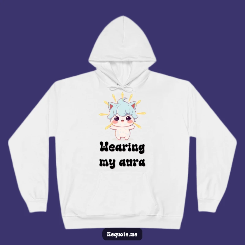 Funny Hoodie: Cozy Glow Character, Wrap Yourself in Positive Energy!
