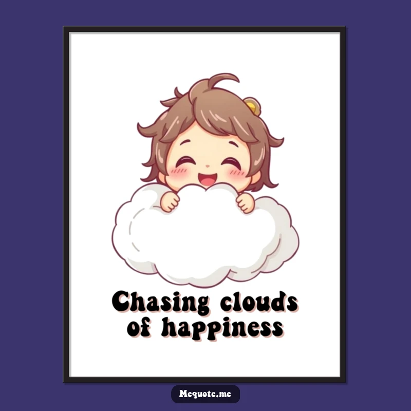 Free Printable Wall Art: Cloud Hug Humorous Downloadable Decor