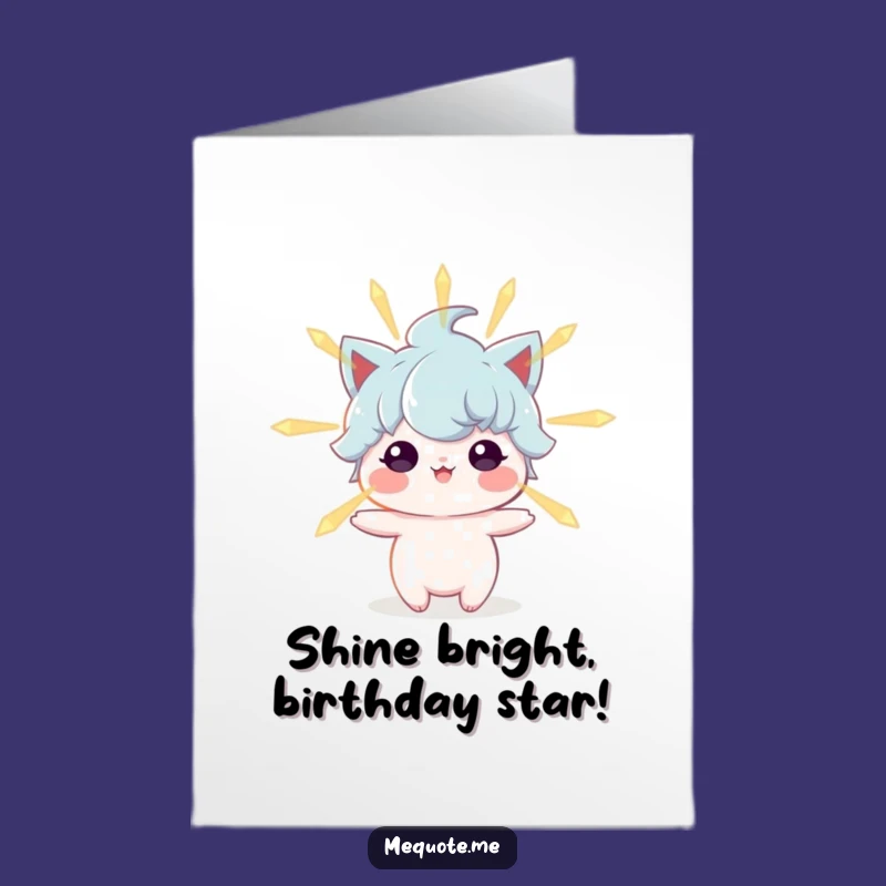 Free Printable Positive Energy Birthday Card: Whimsical Downloadable Gift for Bright Wishes