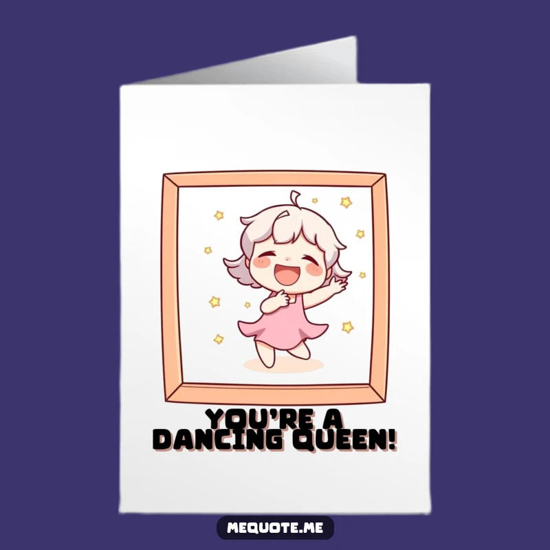 Free Printable Congrats Card: Dancing Mirror Fun - Funny Downloadable Gift