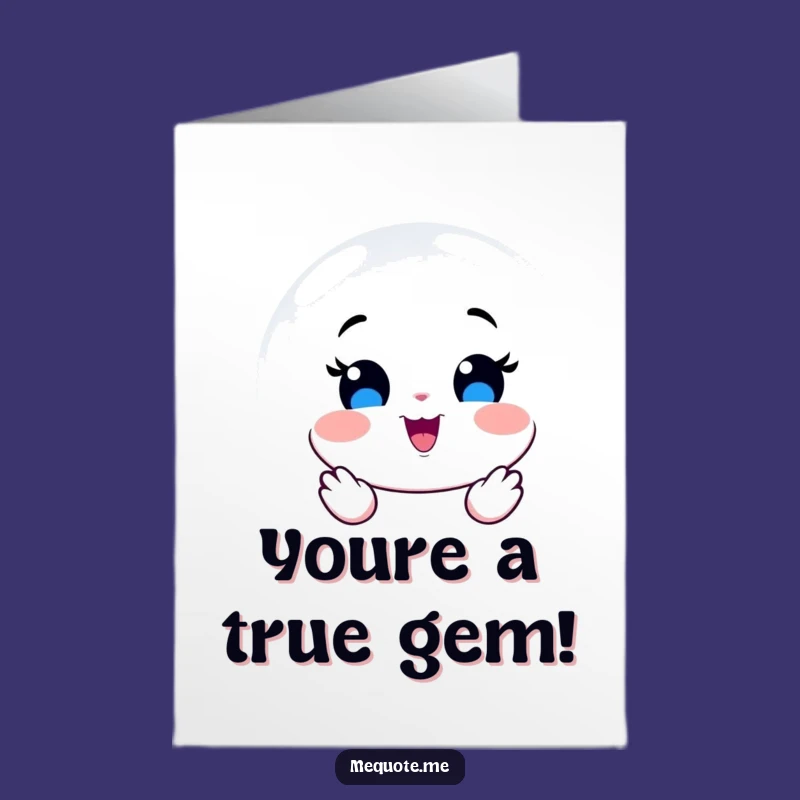 Free Printable Thank You Card: Grateful Mirror Character for Your Kindness