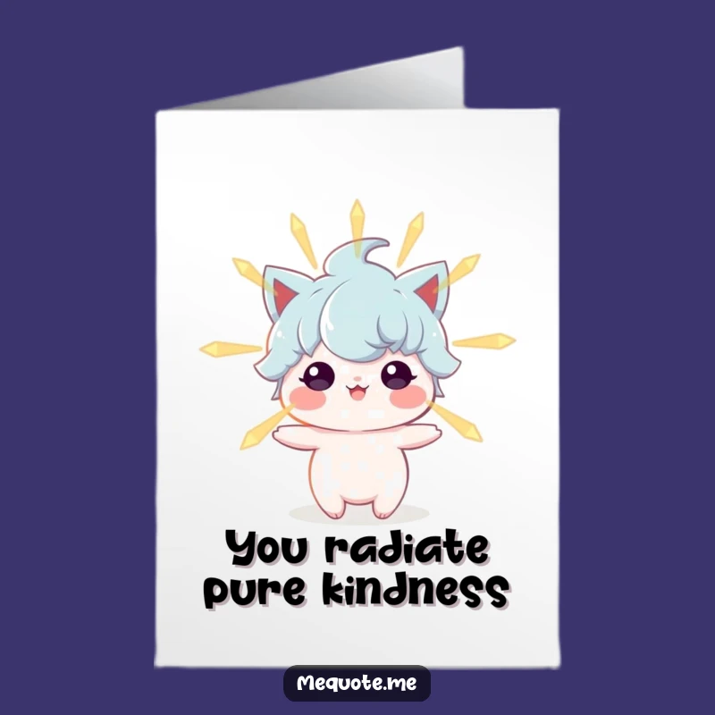 Free Printable Positive Energy Thank You Card: Whimsical Downloadable Gift of Thanks