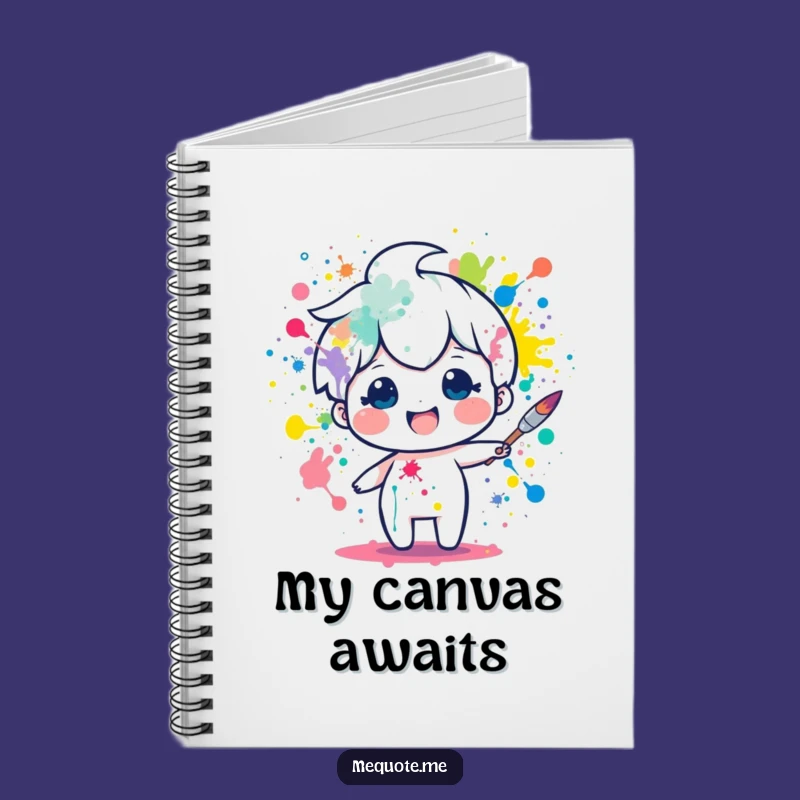 Funny Art Notebook: Paintbrush Character Journal, Perfect Gift for Ideas