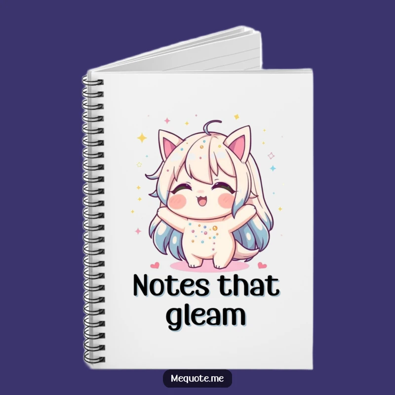 Funny Glitter Shower Notebook: Jot Down Ideas with This Hilarious Character's Sparkle