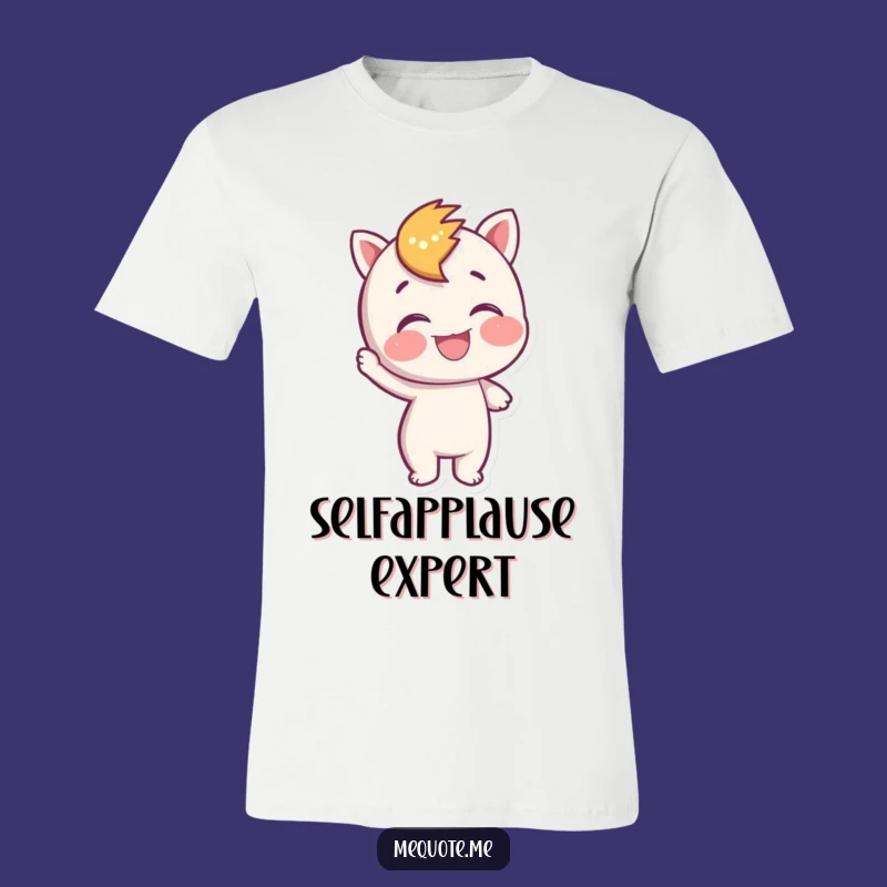 Funny Self-Pat Tee: Joyful Character Pride, Ideal Funny Gift Shirt