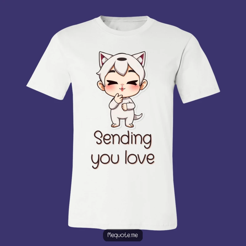 Funny T-Shirt: Mischievous Character Blows a Kiss