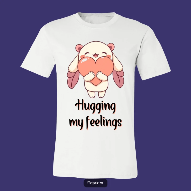Funny T-Shirt: Character Loves Heart, Wear Compassion & Humor Boldly!